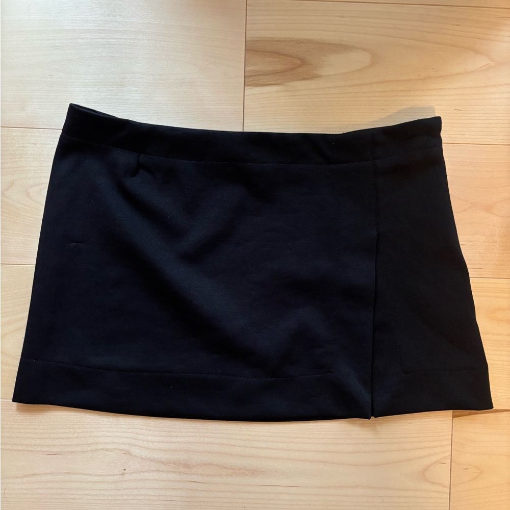 Olivaceous Black Mini Pencil Skirt Casual